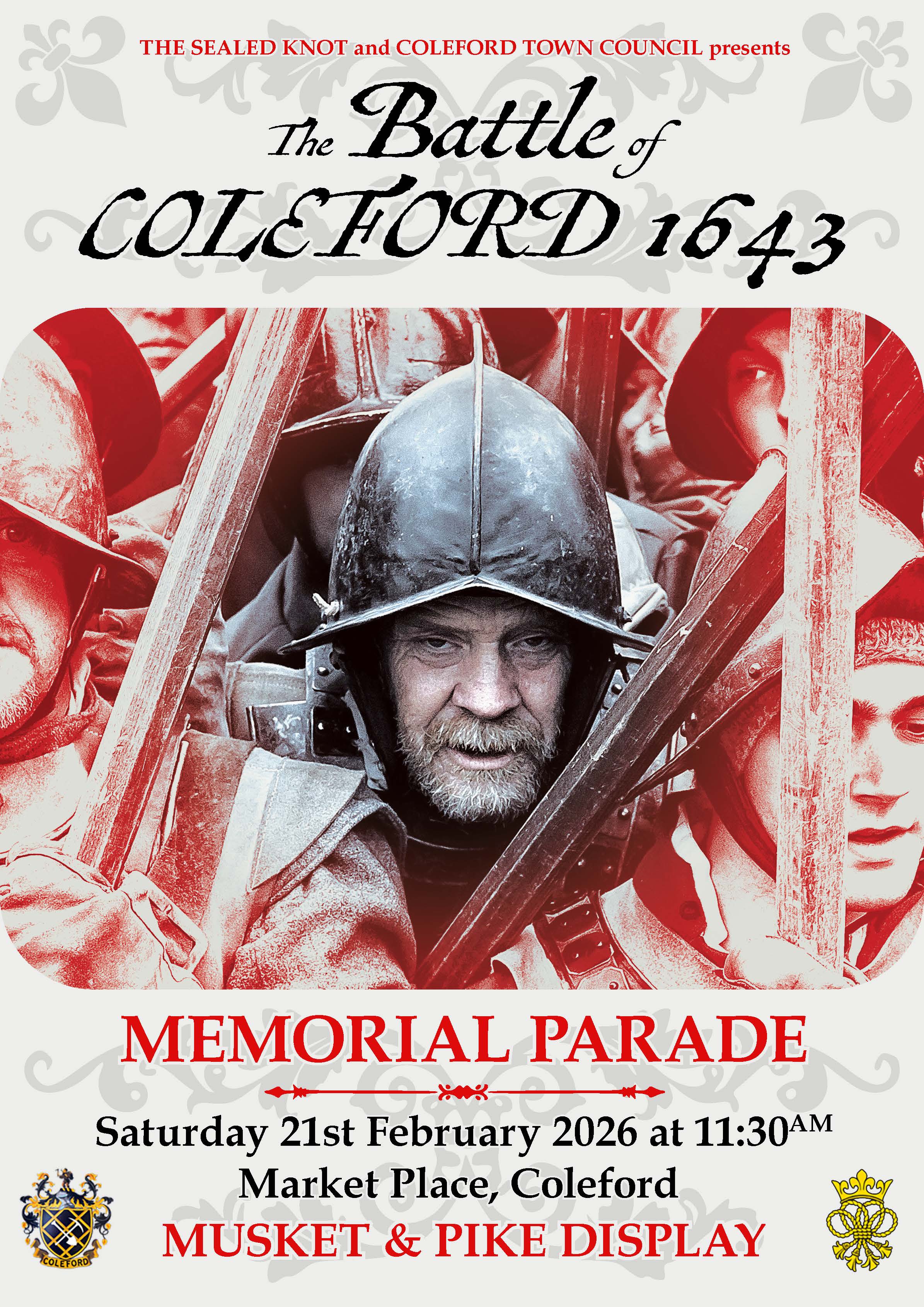 Battle of Coleford Memorial Parade. Saturday 21st February 11.30am. Market Place, Coleford.